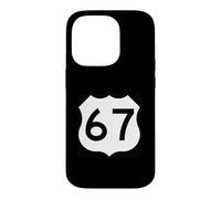 Custodia per iPhone 14 Pro US Route 67 segno