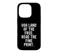 Custodia per iPhone 14 Pro USA Terra del libero Leggi la stampa fine sarcastica