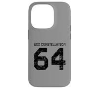 Custodia per iPhone 14 Pro USS Constellation CV-64 - Portaereo stile invecchiato