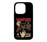 Custodia per iPhone 14 Pro Vampurr Bites Again Spooky Cat Vampiro Halloween Ghoul