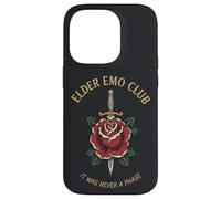 Custodia per iPhone 14 Pro Vecchio Emo Club Rose Retro