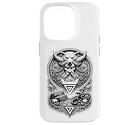 Custodia per iPhone 14 Pro Veles Simbolo Rune Slavo Pagano Sciamano Totem Arte