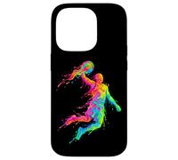 Custodia per iPhone 14 Pro Vernice colorata Splatter Basket Slam Dunk Uomini Donne