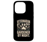 Custodia per iPhone 14 Pro Veterinario Di Giorno Giardiniere Di Notte Flore