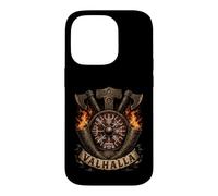 Custodia per iPhone 14 Pro Viking Vegvisir Valhalla Norse Mythology - Urnes Style Fire