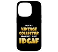 Custodia per iPhone 14 Pro Vintage Collector IDGAF Cute Vintage Items Decor Collections