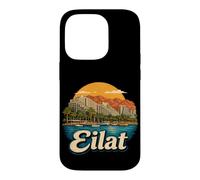 Custodia per iPhone 14 Pro Vintage Eilat Israele Viaggio Souvenir Landmark Gift