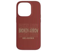 Custodia per iPhone 14 Pro Vintage Freccia Rotta Oklahoma