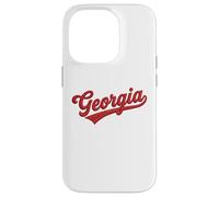 Custodia per iPhone 14 Pro Vintage Georgia Script Classic Embroidered Style