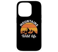 Custodia per iPhone 14 Pro Vintage Retro Mountains Outdoor Wildlife Mountain Adventure