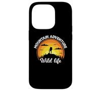Custodia per iPhone 14 Pro Vintage Retro Mountains Outdoor Wildlife Mountain Adventure