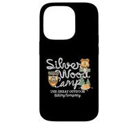 Custodia per iPhone 14 Pro Vintage Silver Wood Camp The Great Outdoor Escursioni