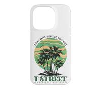 Custodia per iPhone 14 Pro Vintage T Street San Clemente California Retro Surf tramonto