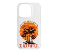 Custodia per iPhone 14 Pro Vintage T Street San Clemente California Retro Surf tramonto