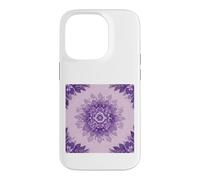 Custodia per iPhone 14 Pro Viola Lavanda Mandala Floreale