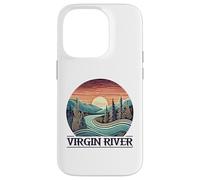 Custodia per iPhone 14 Pro Virgin River T-Shirt Retro Minimalist River Virgin