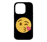 Custodia per iPhone 14 Pro Viso che soffia un bacio