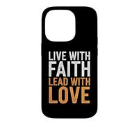 Custodia per iPhone 14 Pro Vivi con fede Conduci Con Amore Speranza Ispirazione Cristiana