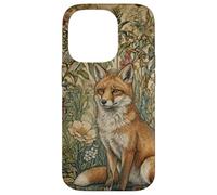 Custodia per iPhone 14 Pro Volpe rossa in un vecchio stile inglese giardino vintage