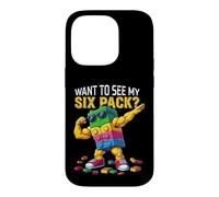 Custodia per iPhone 14 Pro Want To See MY Six Pack Funny Blocks Bricks Master Builder