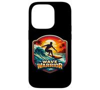 Custodia per iPhone 14 Pro Wave Warrior Surfer Citazione Amante Surf Board Ocean Fun