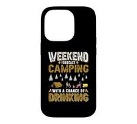 Custodia per iPhone 14 Pro Weekend Forecast Camping With A Change Of Drinking Camper
