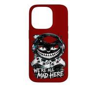 Custodia per iPhone 14 Pro We're All Mad Here Dual Controller Glitch Gamer Smile