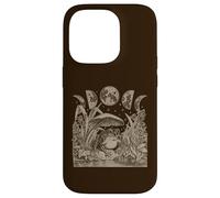 Custodia per iPhone 14 Pro Whimsy Goth Fairycore Witchy Frog Mushroom Moon Vintage