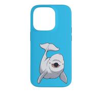 Custodia per iPhone 14 Pro White Baby Whale Beluga White Whale Marine Mammifero Bambini
