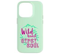 Custodia per iPhone 14 Pro Wild Heart Gypsy Soul Boho Mountain Nature Design