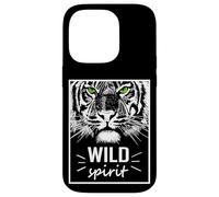 Custodia per iPhone 14 Pro Wild Spirit Tiger Quotes Summer Illustration Graphic Design