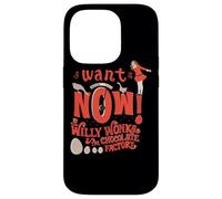 Custodia per iPhone 14 Pro Willy Wonka and the Chocolate Factory I Want It Now