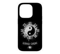 Custodia per iPhone 14 Pro Wing Chun Kung Fu, Yin Yang, stampa sul retro