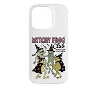 Custodia per iPhone 14 Pro Witchy Frog Club Midnight Only On Halloween Frog Coven