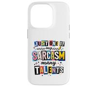 Custodia per iPhone 14 Pro Witty Sarcasm Molti Talenti Detto Umoristico