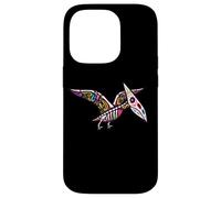 Custodia per iPhone 14 Pro Womens Girls Sugar Skull Muertos Pterodactyl Pterosaur Lover