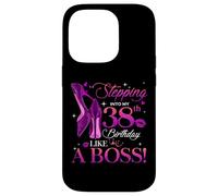 Custodia per iPhone 14 Pro Women's Stepping Into My 38th Birthday Queen 38 Years Old