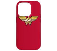 Custodia per iPhone 14 Pro Wonder Woman Golden Logo