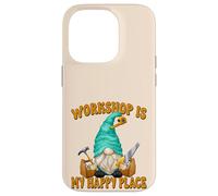 Custodia per iPhone 14 Pro Woodworker Funny Saying Woodworking Gnome For Carpenters