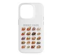 Custodia per iPhone 14 Pro World of Hermit Crabs Crostacei Biologia Marina Ragazzi Ragazze