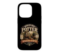 Custodia per iPhone 14 Pro Worlds Best Fotter Funny Lontra Backyard Dad Weekend Habitat