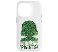 Custodia per iPhone 14 Pro "Yep, I Talk To Plants" Botanical Lover Funny Gardener