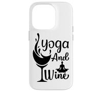 Custodia per iPhone 14 Pro Yoga E Meditazione Vino Posa Wine Lover Relax