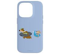 Custodia per iPhone 14 Pro Yogi Bear Yogi and Boo Boo Going Swimming