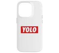 Custodia per iPhone 14 Pro YOLO. Meme Design si vive solo una volta