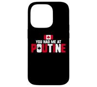 Custodia per iPhone 14 Pro You Had Me At Poutine Canadian Fries Canada Flag Home Pride