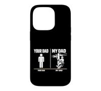 Custodia per iPhone 14 Pro Your Dad My Dad Lineman Electrician Electrical Lineworker