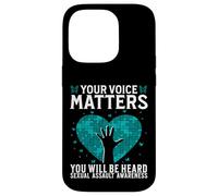 Custodia per iPhone 14 Pro Your Voice Matters Support Sexual Assault Awareness Gifts