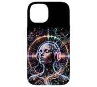 Custodia per iPhone 14 Psichedelico Trance Rave Arte Colorata