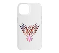 Custodia per iPhone 14 Purple & Orange Flames Phoenix Myth Bird Rising Nato di nuovo